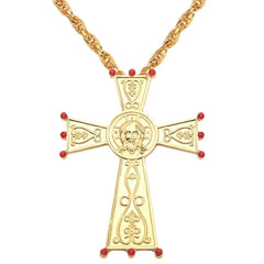 Christian Prayer Jewelry Talisman Pendant Necklace Russian Slavic Charm Orthodox Eastern Church Cross Necklaces Men Women