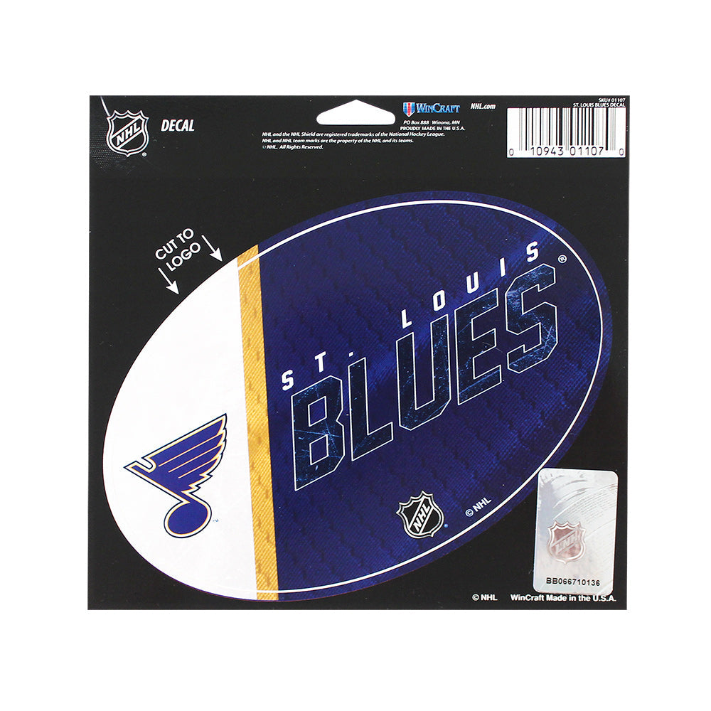 St. Louis Blues Oval Decal 5.75" (EACH)