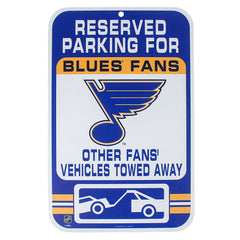 Blues Reserved Parking Sign 11" X 17" (EACH)