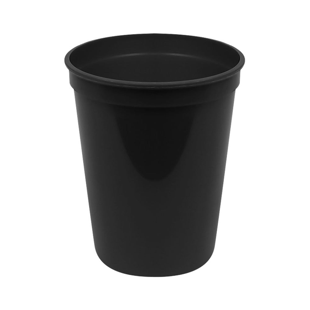 Plastic Stadium Cups - Black 16 oz (25 PACK)