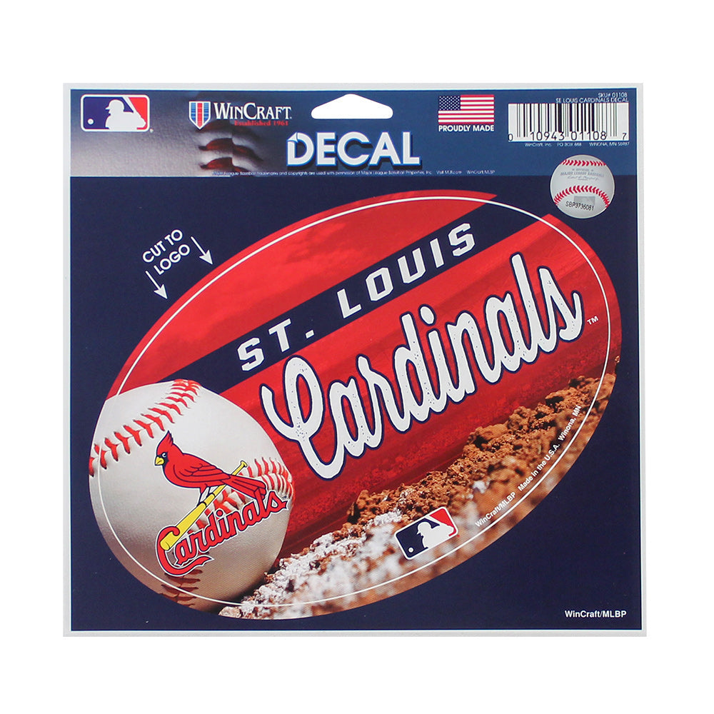 St. Louis Cardinals Oval Decal 5.75" (EACH)