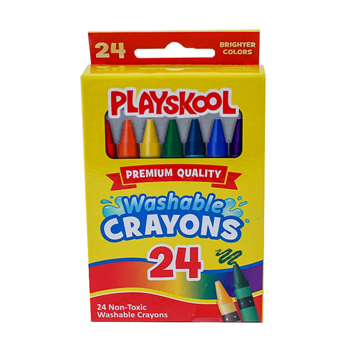 Playskool Washable Crayons 3.75" 24 Count (EACH)