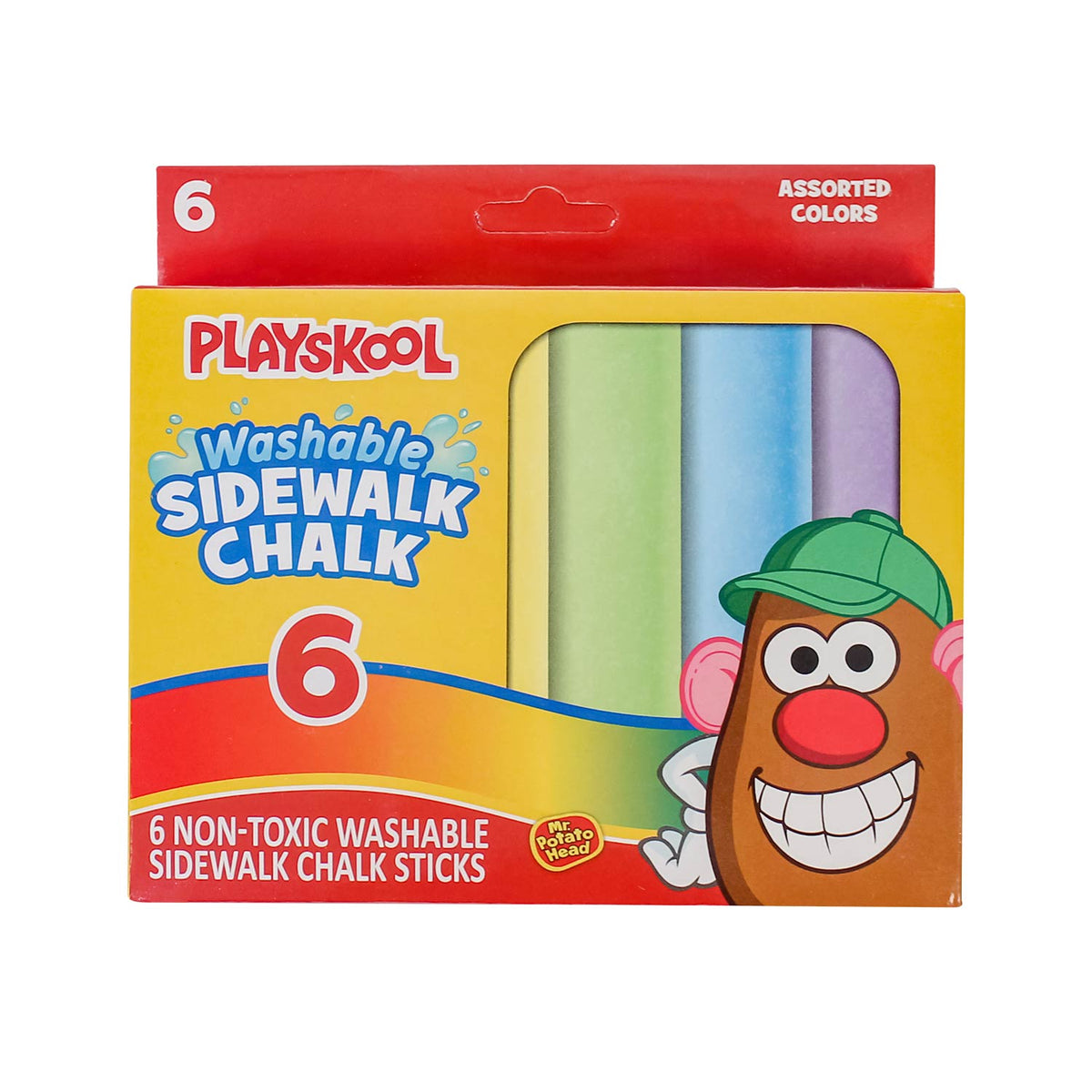 Playskool Washable Sidewalk Chalk 6 Count (EACH)