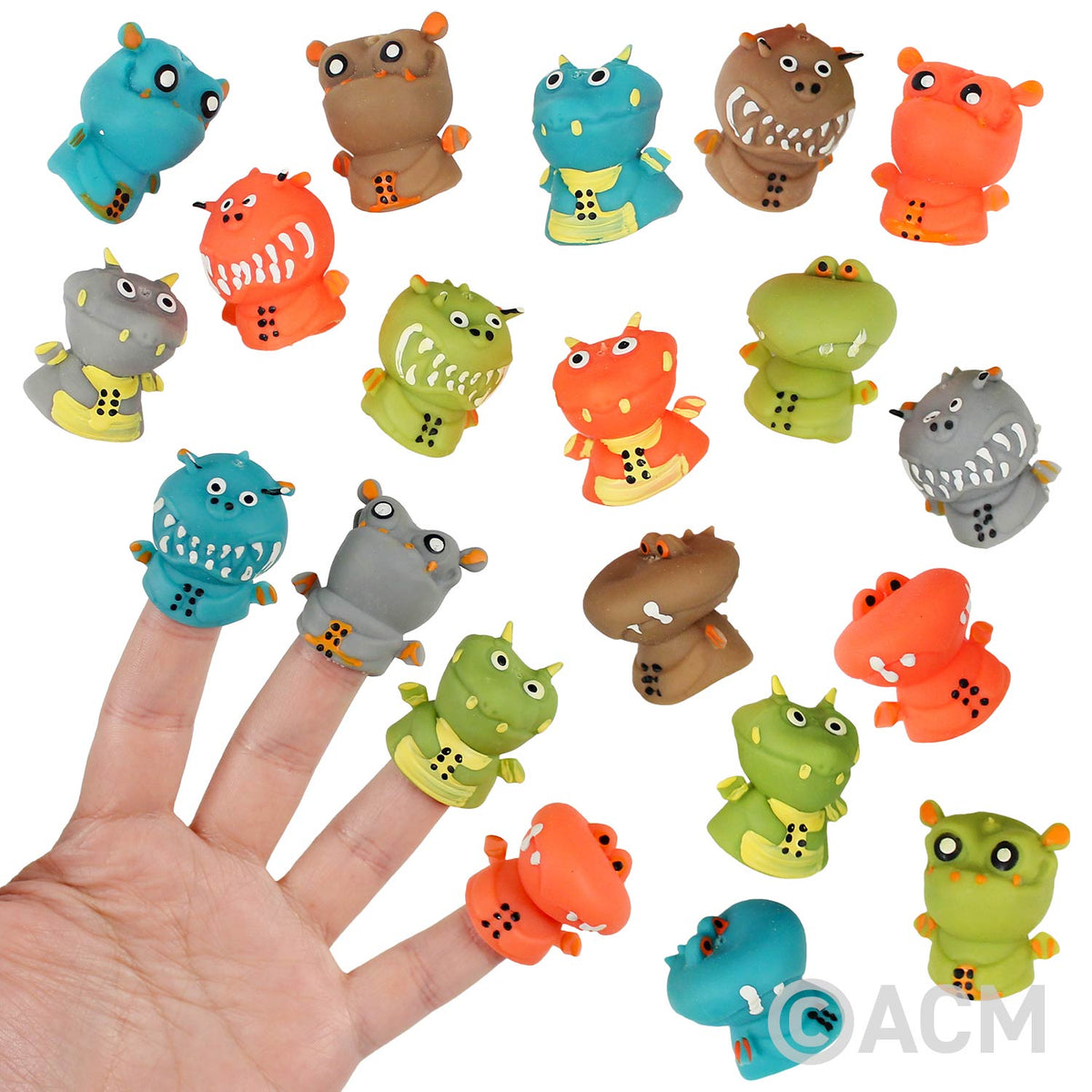 Big Mouth Monster Finger Puppet Assortment 1.5" (100 PACK)