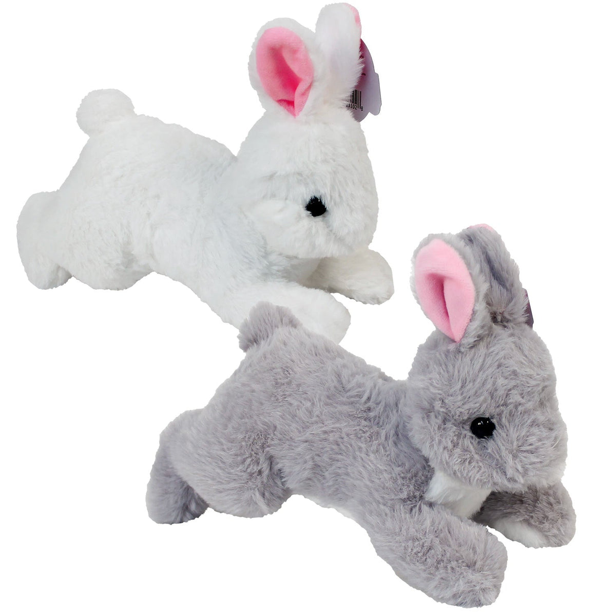 Plush Laying Bunny Assorted 12" (EACH)