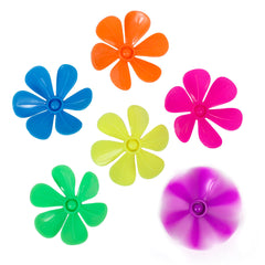 Plastic Blow Spin Flower Assortment 1.75" (144 PACK)