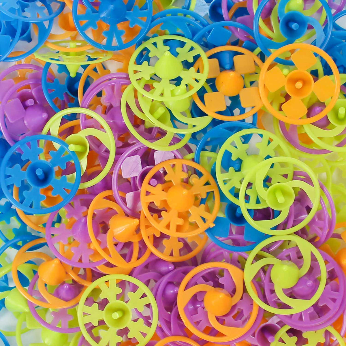 Spinning Tops Die Cut Assortment 1.5" (144 PACK)