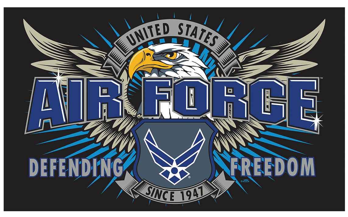 AIR FORCE  SPECIAL MISSION USMC DELUXE 3 X 5 FLAG ( sold by the piece )
