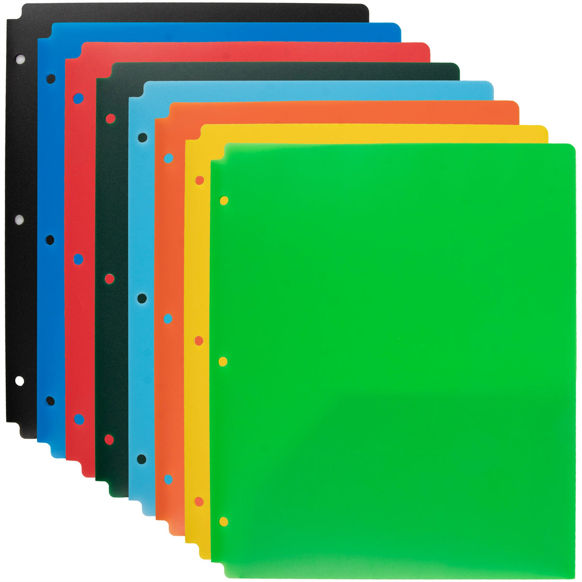 Bulk Translucent Matte 2-Pocket Poly Folders