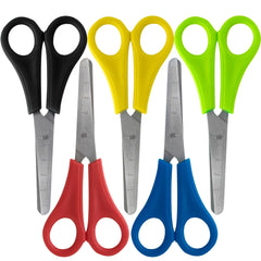 Bulk 5-Inch Kids Safety Scissors with Rounded Cutting Edge