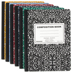 Bulk Trailmaker Composition Book, Wide Ruled, 100 Sheets - Assorted Colors