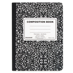 Bulk Trailmaker Composition Book, Wide Ruled, 100 Sheets - Classic Black & White