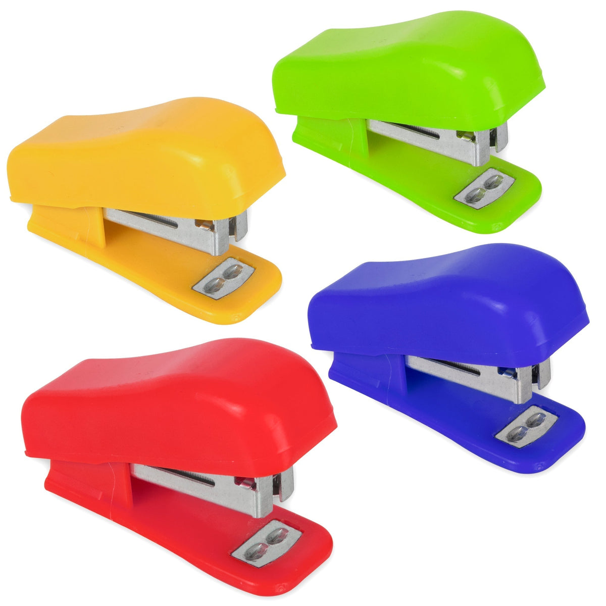 Bulk Mini Stapler with 200 Staples - Assorted Colors