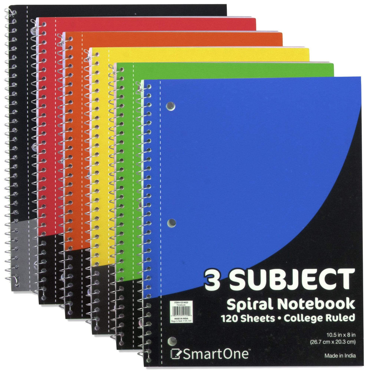 Bulk Trailmaker 3-Subject Notebook, College Ruled