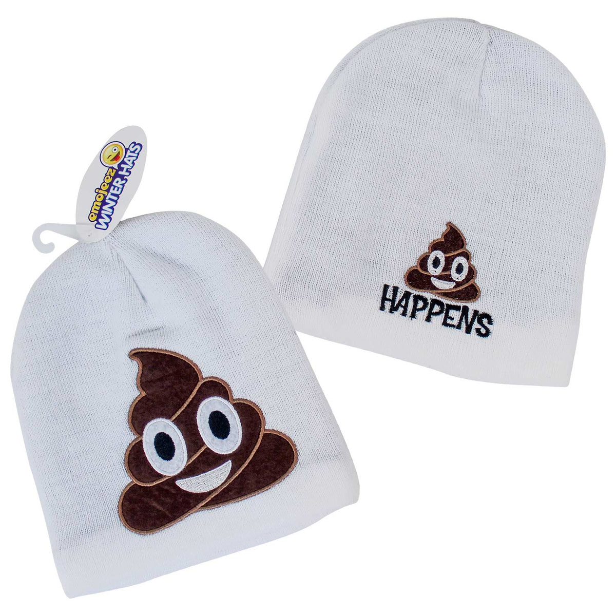 Poop Emoticon Beanie Hat Assorted (EACH)