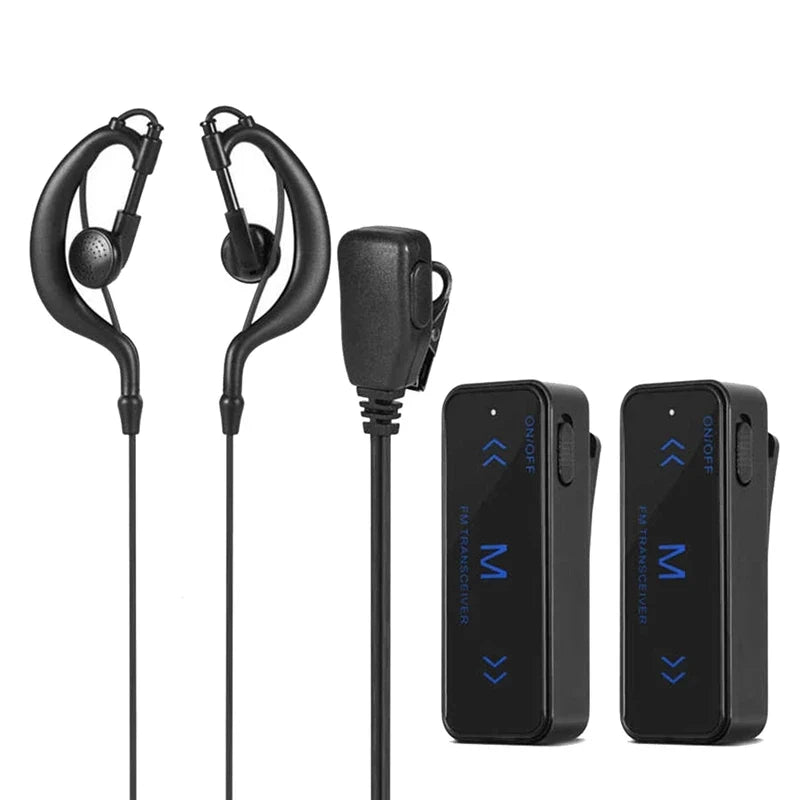 2-Way Radio 3W Transceiver Earpiece USB Powered