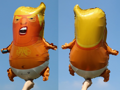 TRUMP BABY FOIL NOVELTY PARTY BALLOON 23"X18"  (sold by the piece or dozen)