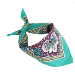 BEAUTIFUL MULTI COLOR PAISLEY DESIGN BANDANNA 2 COLORS! 100% COTTON  ( sold by the piece or dozen )