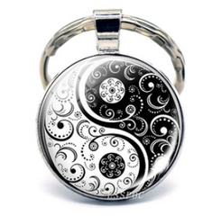 YIN YANG KEYCHAINS *PICK STYLE* (sold by the piece or assorted  dozen)