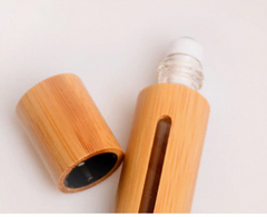 Bamboo Roll On Empty Bottle for Perfume, Essential oils scents  (sold by piece or dozen)