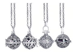 Essential Oil Locket Necklace With Lava Ball  (sold by the piece or dozen)