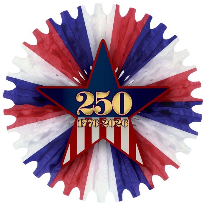 Semiquincentennial Fan 25" (EACH)