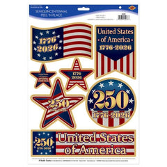 Semiquincentennial Peel 'N Place Stickers (7 PACK)