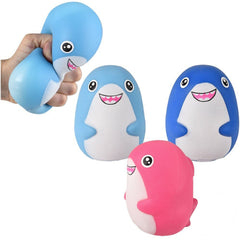 3.75Ÿ?� Squish and Stretch Shark Toys - Set of 12 Fun, Stretchable Sharks