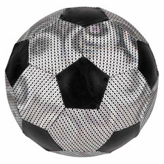 Silver Shiny Metallic Fabric Soccer Ball 9" (EACH)