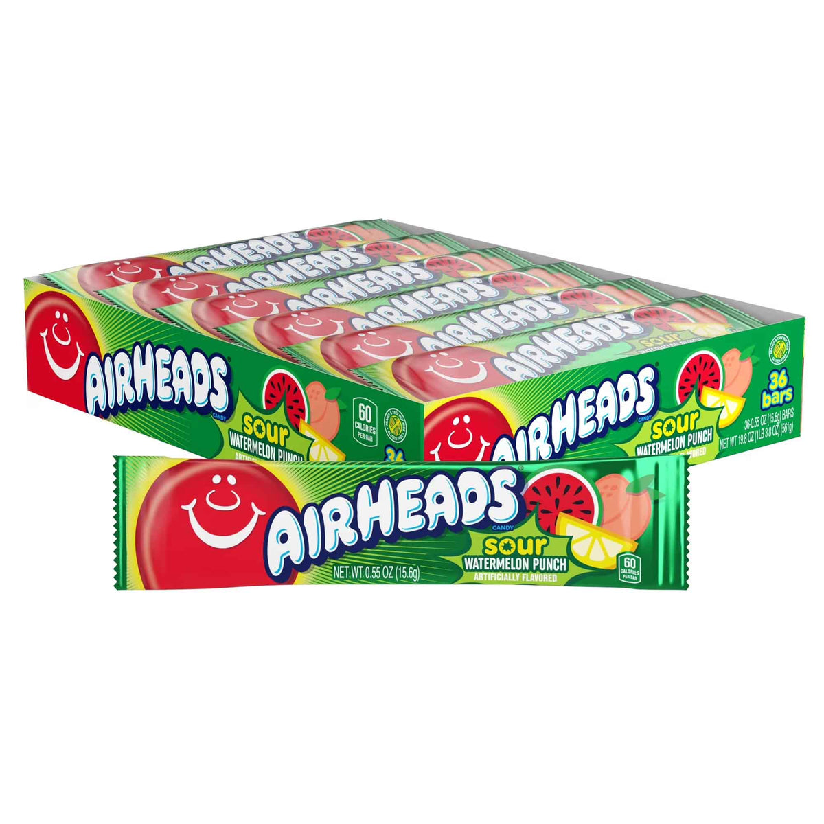 Airheads Sour Watermelon Punch Bars (36 PACK)