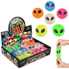 Squeezy Alien Sugar Ball Assortment 2.4" (DZ)