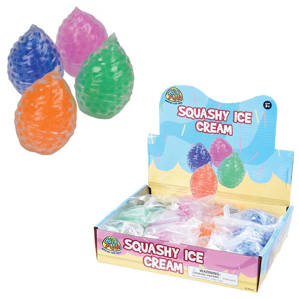 Squeezy Bead Ice Cream Assortment 2.5" (DZ)