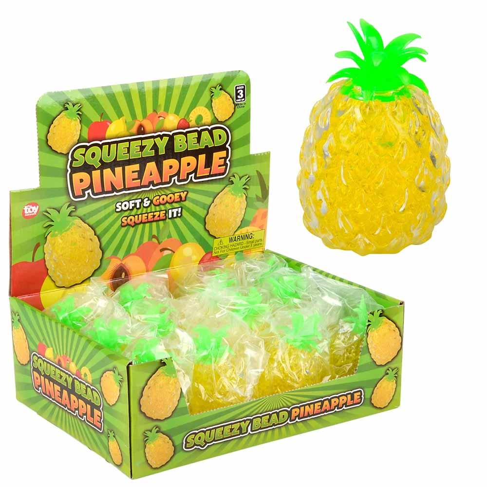 Squeezy Bead Pineapples 3.75" (DZ)