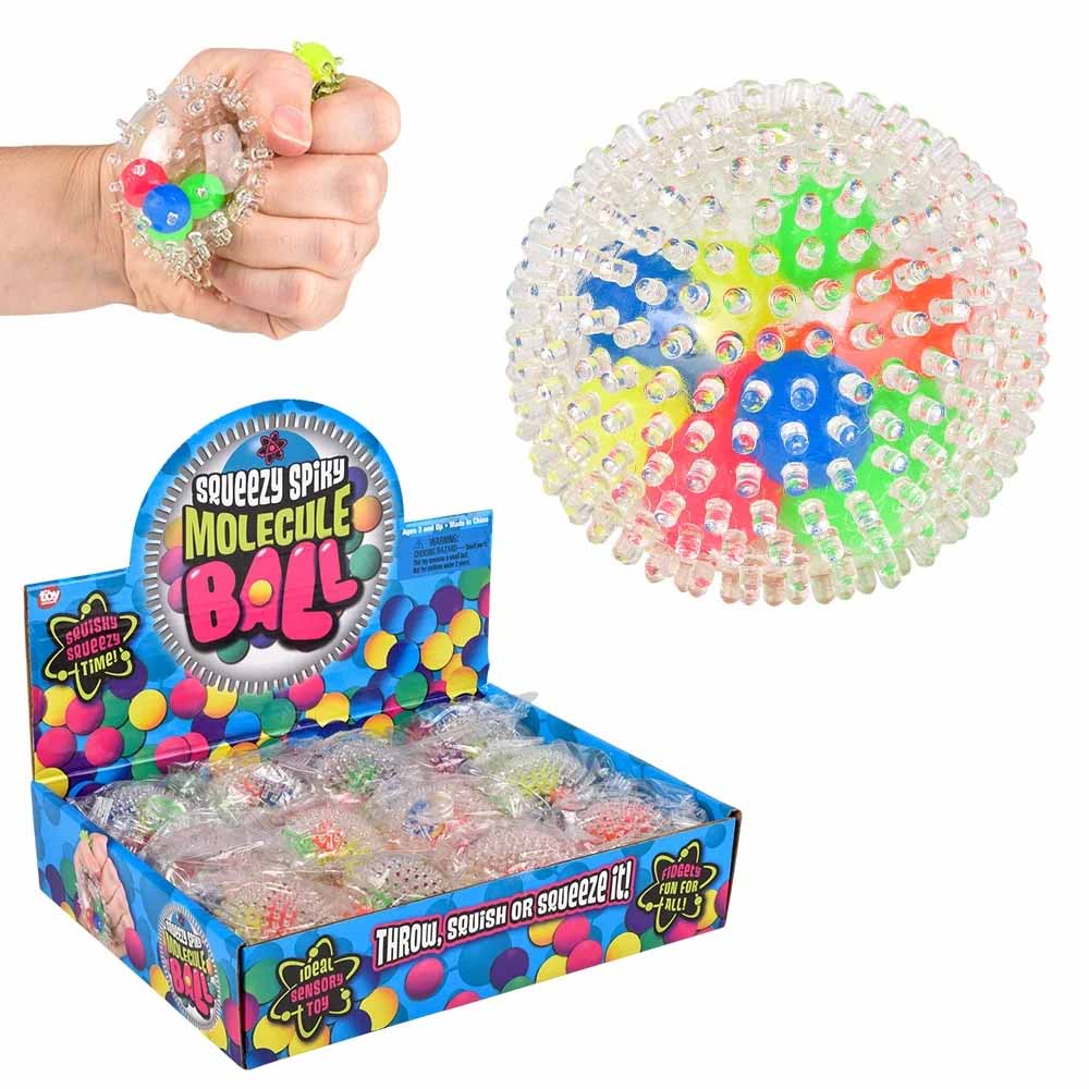 Squeezy Spiky Molecule Balls 2.4" (DZ)