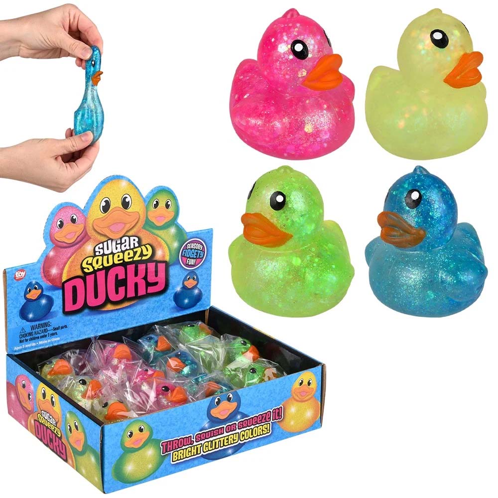 Squeezy Sugar Ducky Assortment 2.25" (DZ)