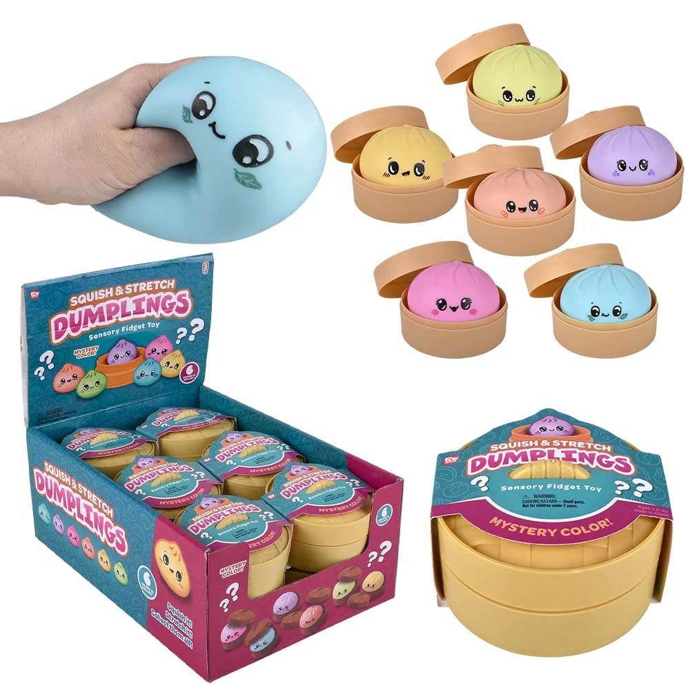 Squish And Stretch Surprise Dumpling Assortment 3.25" (DZ)