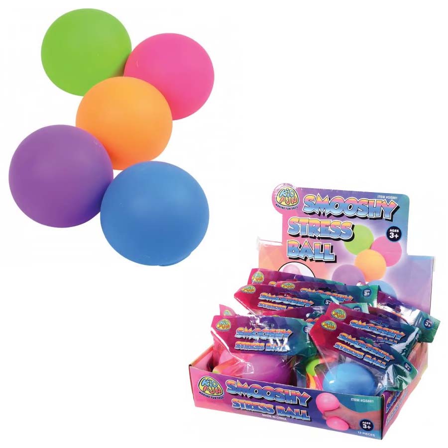 Squish Stretch Ball Assortment 2.25" (DZ)