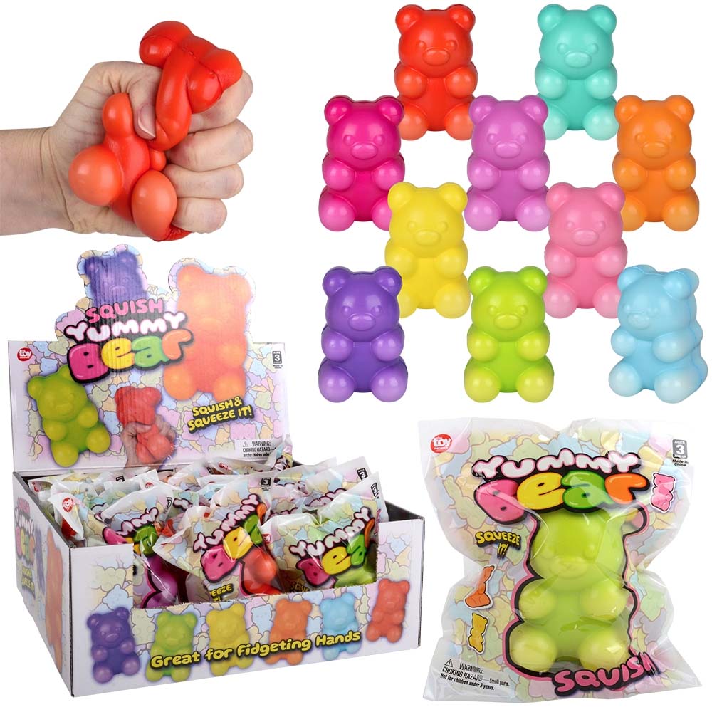 Squish Yummy Bear Assortment 4" (DZ)