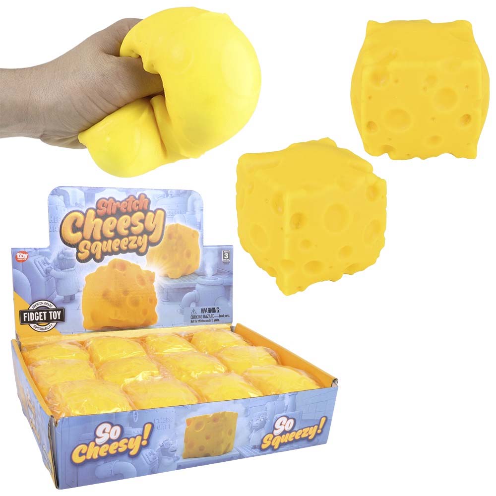 Squish and Stretch Cheese 2.33" (DZ)