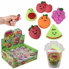 Squishy Stretchy 6 Pc Fruit Cups (DZ)