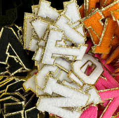 Stick On Chenille Letter Patch Self Adhesive Varsity Letter Patch -