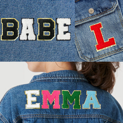Stick On Chenille Letter Patch Self Adhesive Varsity Letter Patch -