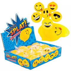 Sticky Splat Emoticon Balls 2.5" (DZ)
