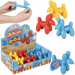 Stretchy Sand Balloon Dog Assortment 3.5" (DZ)