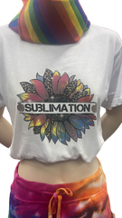 Adult Unisex Polyester Sublimation T-Shirt