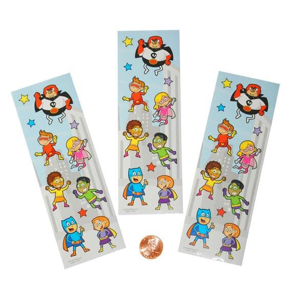 Superhero Super Stickers (48 total sticker sheets in 2 bags) 13?› each