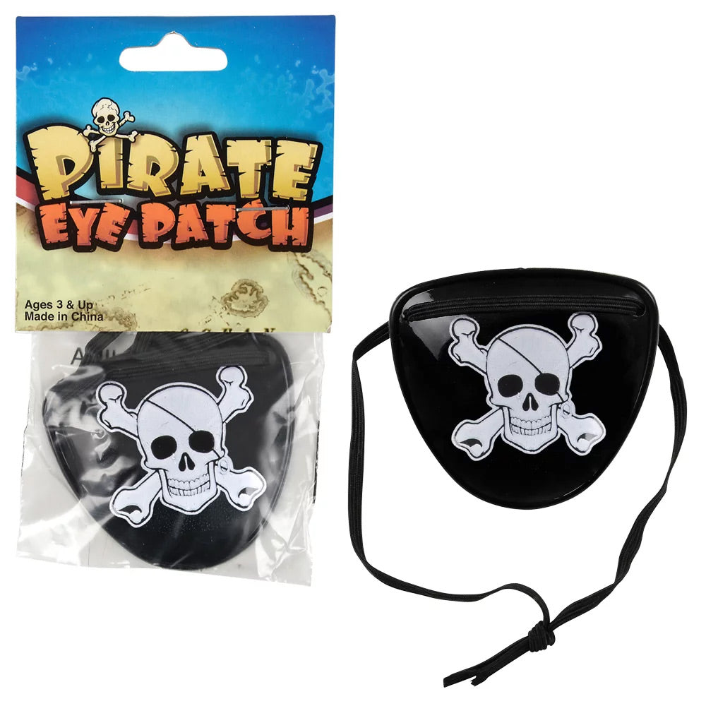 Plastic Pirate Eye Patches 3" (DZ)