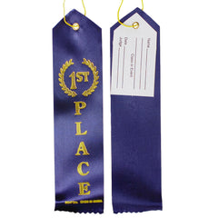 Award Ribbon - First Place Blue 8" (DZ)