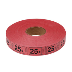 Roll Tickets - 25 Cent - Red 2000 Roll (EACH)