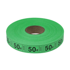 Roll Tickets - 50 Cent - Green 2000 Roll (EACH)